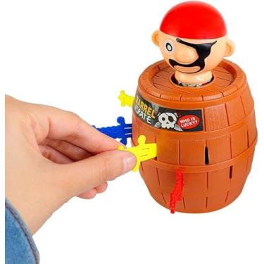 Imagem de Jogo Infantil Pula Pirata – Barril Educativo, Estratégico e Divertido para Crianças +5 Anos Fácil e Portátil