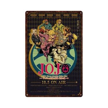 Imagem de Pôster Retrô De Metal Jojo's Bizarre Adventure Arte De Parede Anime Pa
