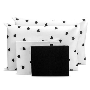 Imagem de Lençol Queen 6 pçs Estampado 180 fios 80% Algodão - Rafaloro Enxovais,