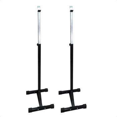 Imagem de Suporte Regulável Supino e Agachamento Preto Par cavalete