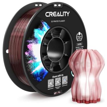 Imagem de Creality Filamento PETG 3D de 1,75 mm, 1 kg (2,2 lb), Precisão Dimensional ±0,03 mm, Adequado para Ender, Bambu Lab, Anycubic, Impressoras ELEGOO FDM, Vermelho Transparente