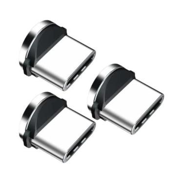 Imagem de Pontas Magnéticas Redondas Para Cabos 1/3/5 Pcs Micro USB Tipo C Adapt