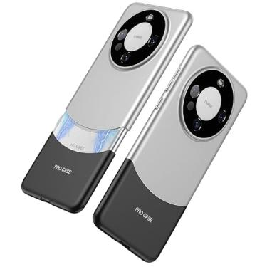 Imagem de JIAONASHIJIA Adequado para Huawei Mate 60 - Protetor de lente de câmera ultra fino - Design exclusivo de choque magnético - Proteção contra quedas de 360° - Ajuste fino - Estilo minimalista. Prata