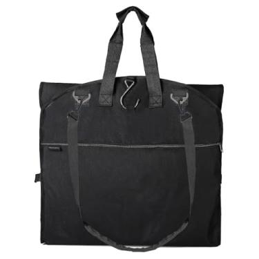 Imagem de Saco de vestido de noiva versátil de viagem de 167 cm com três bolsos extras com gancho para pendurar da Magictodoor, 66 inch Black, 66 inch