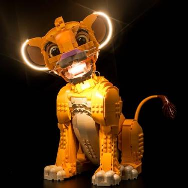 Imagem de Hilighting Kit De Iluminação Led Atualizado Para O Conjunto Construção Lego Young Simba Rei Leão, Compatível Com 43247 (Modelo Não Incluído)