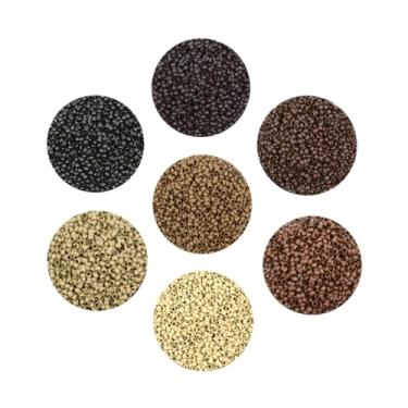 Imagem de YANTAISIYU 500 Peças De Micro-Links Anéis Nano Cobre 2,5 Mm Para Extensões Cabelo (Castanho Claro)
