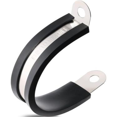 Imagem de Braçadeiras de cabo OURU 304 de aço inoxidável revestidas com borracha