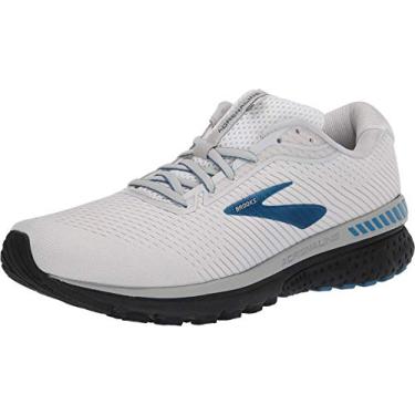Imagem de Tênis de corrida masculino Adrenaline GTS 20 da Brooks, White/Grey/Deep Water, 14
