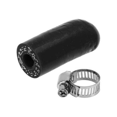 Imagem de ACROPIX Tampa de extremidade de mangueira de borracha de silicone ID 6 mm 6 mm poliéster de 3 camadas para válvula de desvio de líquido de arrefecimento Turbo 30 mm preto