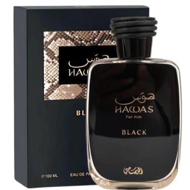 Imagem de Perfume Arabe Masculino Rasasi Hawas Black Eau de Parfum 100ml  Força,