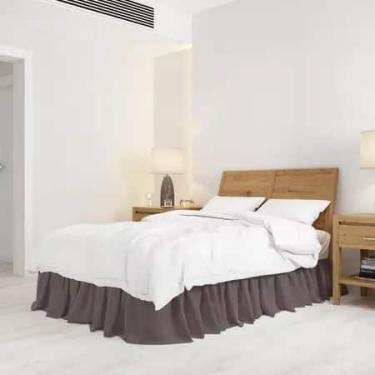 Imagem de Saia Cama Box Casal Padrão e Queen Ajustável Envio Imediato Decoração 
