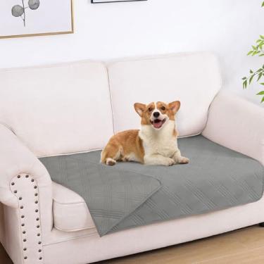 Imagem de hyha Cobertor impermeável para cães, cobertor reversível para cama de animal de estimação, capa de sofá macia para cães, lavável, à prova d'água, capas para sofá e filhotes e gatos, protetor de móveis