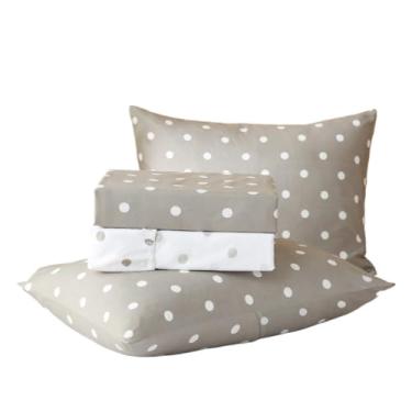 Imagem de Jogo De Lençol 4 Peças Poa Percal 400 Fios Aba(Poá Fend,King)