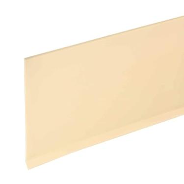 Imagem de HARFINGTON Acabamento de rodapé de 6 m x 15 cm, acabamento de parede flexível, rodapés autoadesivos de base de PVC para cantos de paredes, bege