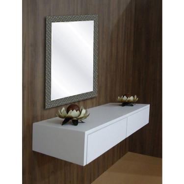 Imagem de Aparador Penteadeira Console Suspenso Laqueado Branco