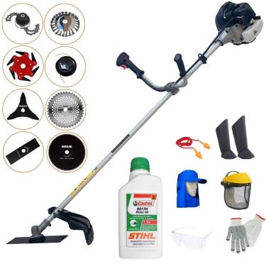 Imagem de Aparador Grama Anmax Cg430b 1,7hp 8 Em 1 + Epi + Óleo Stihl