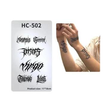 Imagem de Adesivo De Tatuagem Punk Mecânico De Cyborg, Impermeável, Duradouro, P