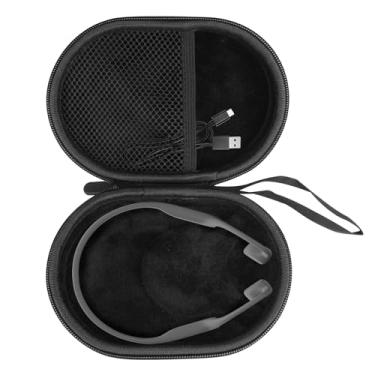 Imagem de LVKAYCE Capa rígida para SHOKZ New OpenRun Pro 2/Pro 2 Mini/Open Run/OpenMove/OpenRun/OpenSwim Fones de ouvido esportivos de condução óssea de orelha aberta, bolsa de viagem, preta