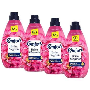 Imagem de Kit 4 Amaciantes Concentrados Comfort Brisa Elegante 1,5L
