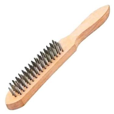 Imagem de Escova de Aço Manual 4 Fileiras Cabo Madeira 7482255 Sparta, 1 Peça