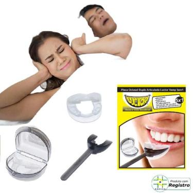 Imagem de Placa Anti Ronco Intra Oral Tratamento Bruxismo Moldável Articulada Lu