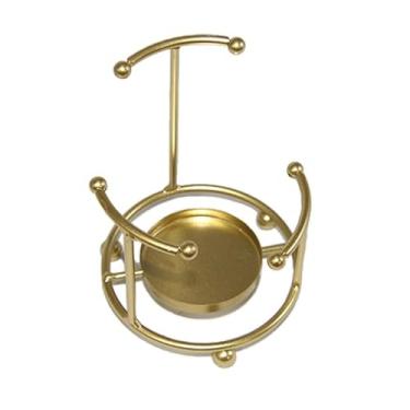 Imagem de Castiçal de metal vintage castiçal geométrico suporte de vela para mesa de jantar de casamento decoração de festa suporte de vela suporte de velas