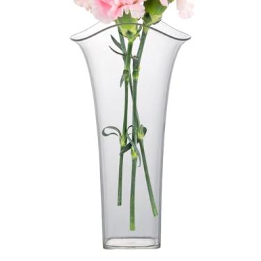 Imagem de Vasos de acrílico para centros de mesa - Vaso de acrílico transparente - Decoração de mesa moderna estética para casa, casamento, quarto, prateleira, estante de livros