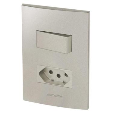 Imagem de Conjunto 1 Paralelo + 1 Tomada 10A - Inova Titanium - Att11 - Alumbra