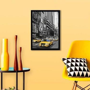 Imagem de Quadro Decorativo Fotografia Táxi New York Amarelo - Quadros On-Line