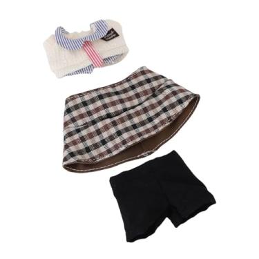 Imagem de KUIDAMOS Roupas de Boneca Conjunto de Roupas de Cavalheiro Fofo para Bonecas de 17 Cm, Conjunto de Confortáveis ​​para Brincar de Vestir, Aplicável para Colecionadores de Brinquedos, Material de