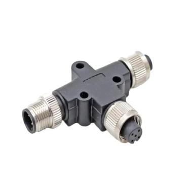 Imagem de Plugue durável do conector sensor M12 - conectores à prova d'água de 4 pinos, 5, 8, 12, IP67, adaptador 1 a 2 plugues(T Type,8P)