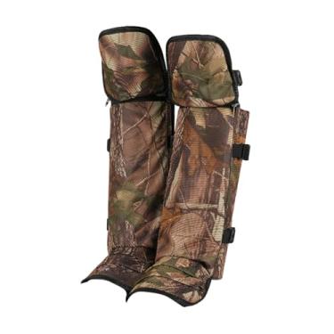 Imagem de Aymzbd Polainas para botas de caminhada, impermeáveis ​​e confortáveis, ideais para atividades ao ar livre e escalada no inverno, Folha