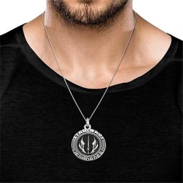 Imagem de Colar Jedi Com Símbolo Do Pedido Star Wars Emblema Guerra Es - anjo da