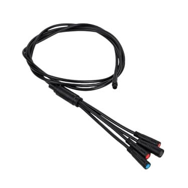 Imagem de IUVWISN Cabo de extensão de conector EBike 1T4, cabo de conexão de exibição do controlador de freio do acelerador elétrico universal para bicicleta