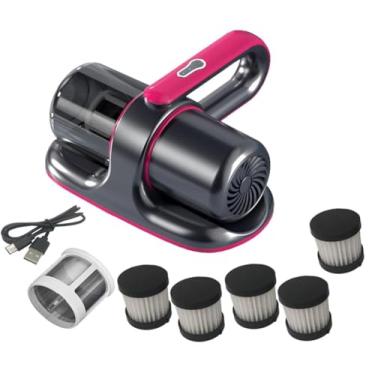 Imagem de Limpador de Colchão Portátil Cama Sem Fio com Aspiração 8Kpa 100W Eficaz para Limpeza Folha Almofada Sofá Carregamento U