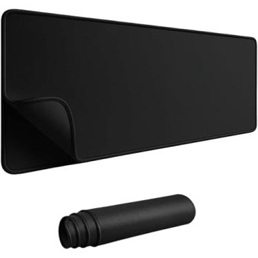 Imagem de Mouse Pad Gamer Extra Grande 90x40cm - Superfície Estendida para Alta Performance, Base Emborrachada Antiderrapante - Para Teclados e Mouse -Preto