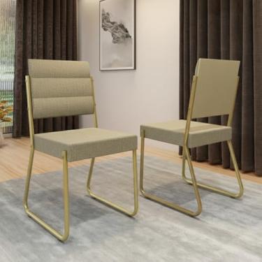 Imagem de Conjunto 2 Cadeiras 1736 Carraro (Dourada)