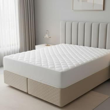 Imagem de Capa Protetora de Colchão Box Super King Premium Antiácaro, Antialérgica, Macia e Silenciosa