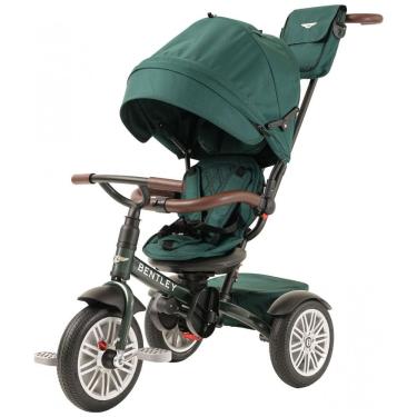 Imagem de Triciclo Infantil 6 em 1, Oficialmente Projetado pela Bentley com Cobertura e Alça para os Pais, POSH BABY KIDS, Verde