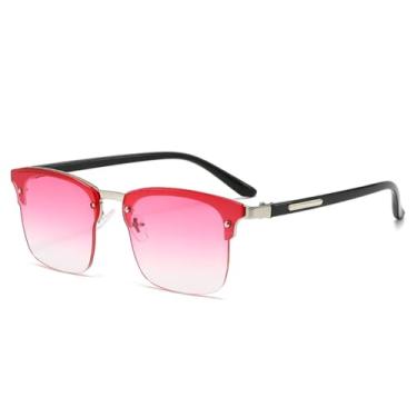 Imagem de HCPIHF Óculos de grau femininos e masculinos retrô polígono feminino vintage moda (7)