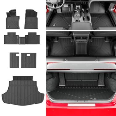 Imagem de xipoqix Tapete de chão compatível com Toyota Camry 2025 2026 Tapete de carga TPE Forro de porta-malas de reposição para Toyota Camry 2025 2026 acessórios