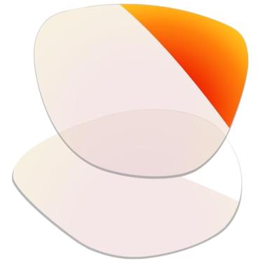 Imagem de Firtox Lentes de reposição UV400 para óculos de sol inteligentes Ray-Ban Meta Skyler RW4010 52 mm - laranja vermelho fotocromático