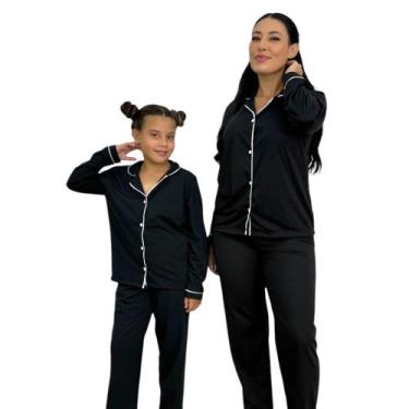 Imagem de Pijama Mãe e FIlha de Inverno Americano Blusa Manga Longa e Calça -c3 
