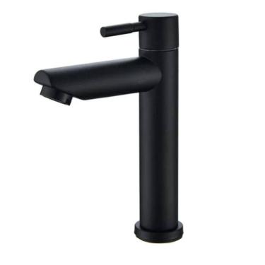 Imagem de Torneira Banheiro Lavatorio Inox 304 Escovado Preto Fosco