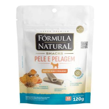 Imagem de Petisco Fórmula Natural Snacks Pele e Pelagem Cães Adultos Portes Mini