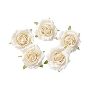 Imagem de Flor Artificial De Seda Rosa De 7cm, 510 Peças, Decoração Para Casa, C