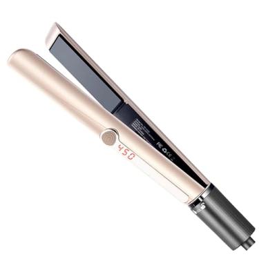 Imagem de Alisador de cabelo, chapinha, alisador de cabelo profissional 2 em 1, modelador de cachos e modelador de cachos 121 °C a 232 °C, adequado para todos os penteados de salão de beleza profissionais