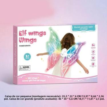 Imagem de Asas De Anjo LED Brilhantes Para Meninas, Brinquedo De Fantasia Para H