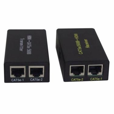 Imagem de Extensor Hdmi Amplificado Ate 30M Cabo De Rede Utp Rj45 Cat5