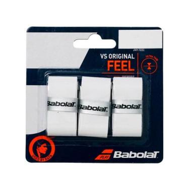 Imagem de Overgrip Babolat VS Original Feel Branco - 3 Unidades